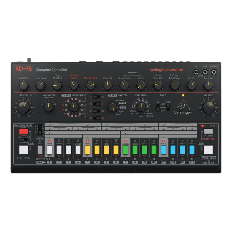 Behringer RD-78 Computer Controlled Analog Drum Machine image 1