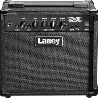 Laney LX15 15-Watt Guitar Combo Amp with overdrive 3-Band EQ Aux Input And Headphone Output and two 5" Speakers image 1