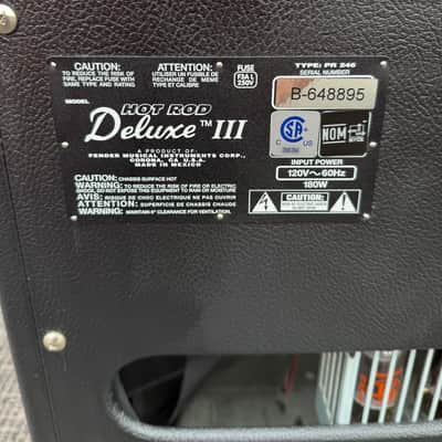 Fender Hot Rod Deluxe III 40W 1x12 Tube Combo Amp w/Footswitch - Excellent image 8