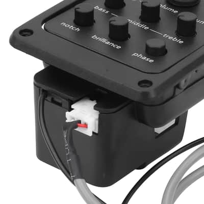 Guitar Tuner Kit, Guitar Pickup Equalizer Acoustic Piezo Pick Pickup Guitar Volume Control Acoustic Guitar Tuner Musical Instrument Accessories For Most Guitars image 5