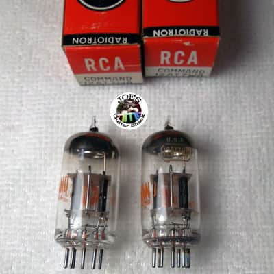 1960's RCA 12ATT7WA Command Black Plate Tubes 6BQ5 12AT7 ECC81 "New in Box Super Strong Match Pair Tubes" 120% LiFe! The Best Sounding 12AT7 & Extremely Rare For Guitar Bass & Hi Fi Amps! #57 image 4