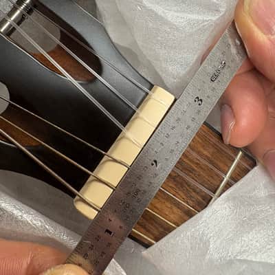 Luna Artist Vintage distressed NYLON string acoustic electric guitar NEW - Classical image 6