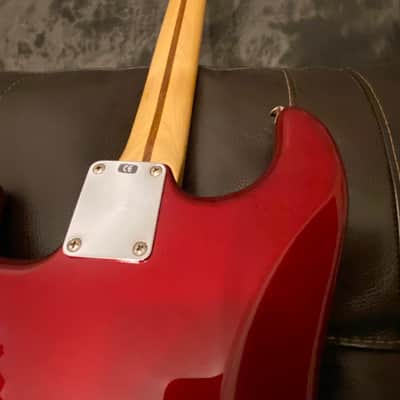 1998 Fender Stratocaster - Candy Apple Mist Red image 7