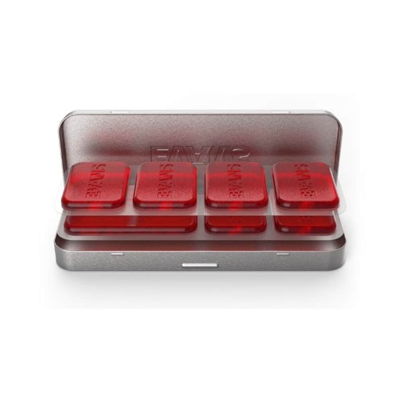 EVANS EQ Pods Damping Pads red High-Performance Dämpfer Pads (7 Stück) image 1