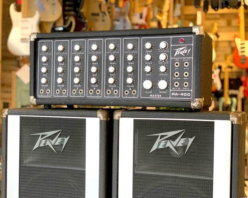 ☆激レア☆PEAVEY☆オールドパワードアンプ☆PA-400☆ミキサー☆通電