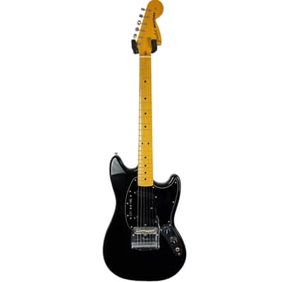 Fender Japan 77 Reissue Mustang 2007-2010 - Black image 3