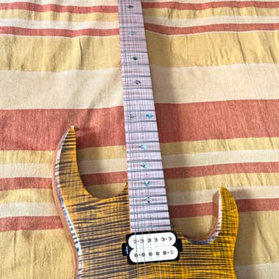 Kiesel DC600X 2023 - Vintage Yellow w/ *INSANE* Mastergrade Flame Maple Top and Fingerboard image 5