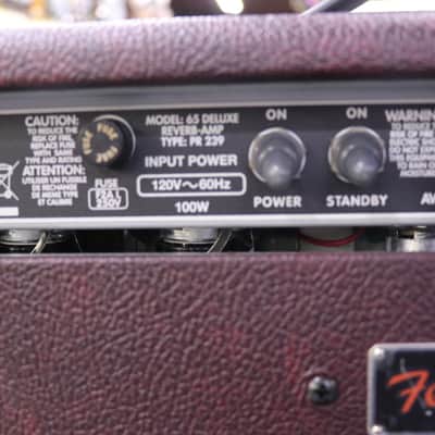 Fender '65 Deluxe Reverb Reissue "Fudge Brownie" FSR Limited Edition 22-Watt 1x12" Guitar Combo 2015 - 2016 - Brown image 7
