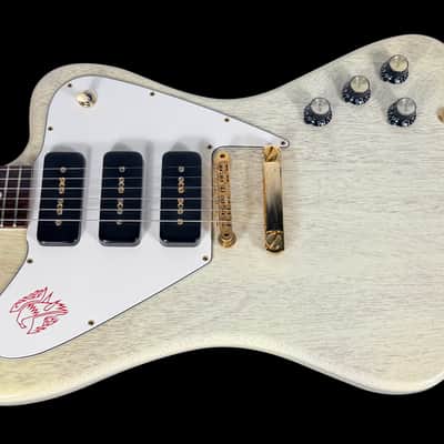 2003 Gibson Non-Reverse Firebird Custom Shop w Triple Soapbars ~ TV White image 2