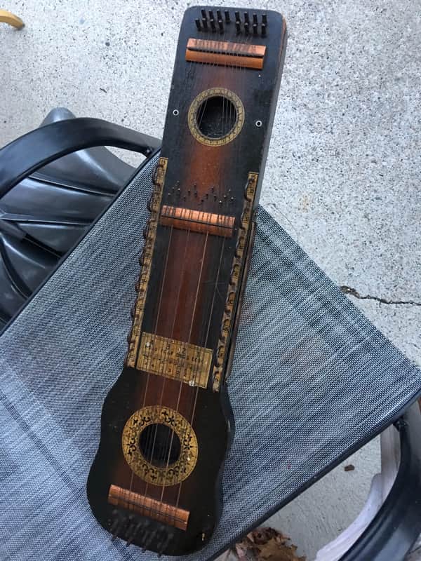 1920's Ukelin Manufacturers Advertising Co. Violin and Hawaiian Ukulele Combined Two Hole Ukelin 1929 image 1