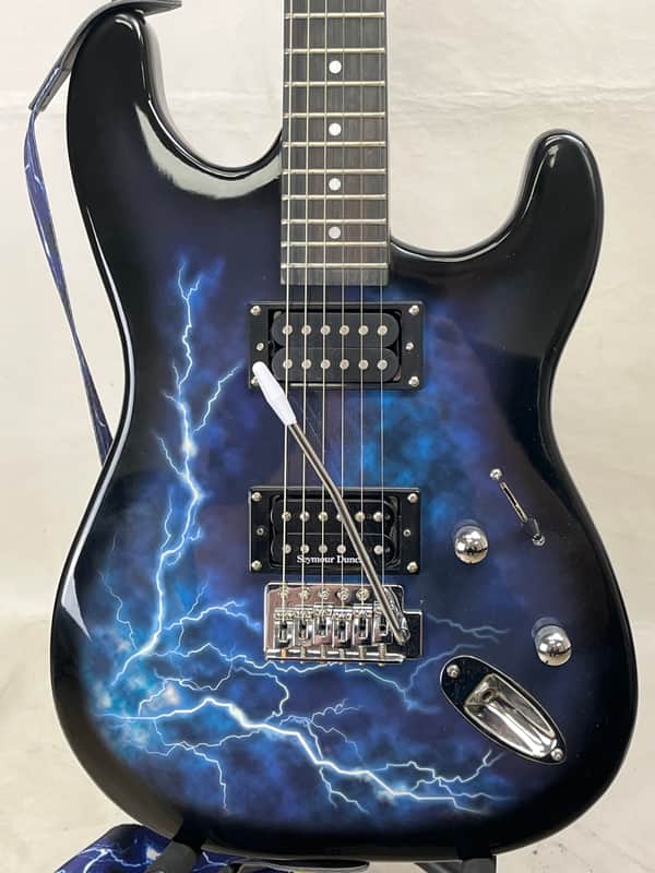 Unbranded Strat-Like - Blue Lightning image 1