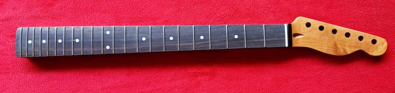 TL Guitar Neck, ROASTED Maple with Rosewood fretboard image 1