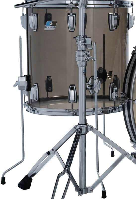 Ludwig *Pre-Order* Vistalite Bronze 16x16" Floor Tom Drum w/Legs Acrylic | Made in the USA | NEW | Special Order | Authorized Dealer image 1