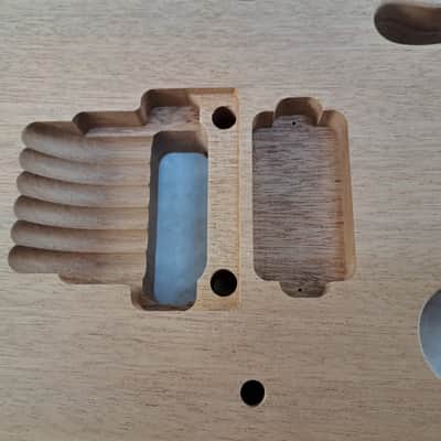 Unfinished Mahogany (1 pc) Hxx Jem Guitar Body - Flame, Trem Fits RG Necks J2424 image 2