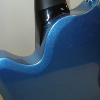 Supro 2010BM Island Series Jamesport Electric Guitar - Ocean Blue Metallic image 9