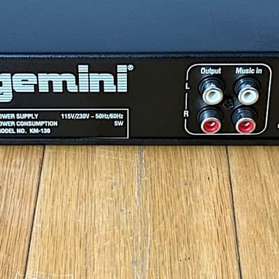 Gemini KM-130 Karaoke Rack Mount Mixer w/ Power Cable , Very Good Condition image 9