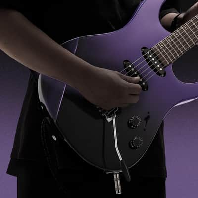 Solid Body Electric Guitar Kit for Beginners, Full Size 39" Electric Guitar with HSS Pickups, Poplar Body, Maple Neck, Starter Guitar with Gig Bag, Strap, Whammy Bar Arm, Purplish Black image 3