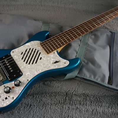 MarineRider Mosrite Ventures Model w/ Built In Amp - Blue Bild 24
