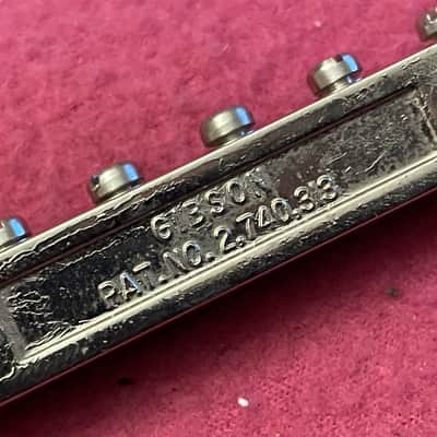vintage 1970 1972 Gibson ABR1 NICKEL bridge for Les Paul es 335 SG 175 Barney Kessel 150 340 es-125 image 15