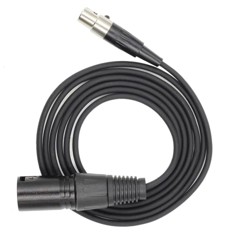 3 Pin XLR Male Plug to 3 Socket Female Mini XLR Pro Lapel Microphone Cable -TA3-XLR Cable(1.5M/5FT image 1