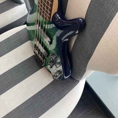 Ibanez SR405EQM-SLG Soundgear Standard 5-String Bass 2016 - 2020 - Surreal Blue Burst image 3