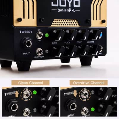 JOYO TWEEDY XL 20W BanTamp Mini Guitar Amplifier Tube Head 2 Channel Rock American Sounds image 5