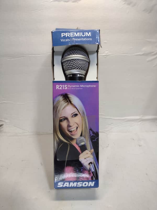Samson R21S Cardioid Dynamic Vocal Microphone with Switch, Cable and Clip New/Open-Box image 1