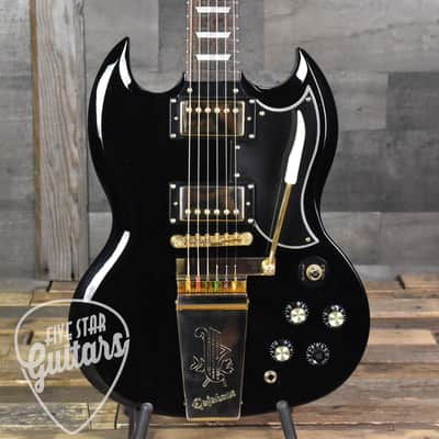 Pre-Owned Epiphone SG Custom Maestro - Ebony image 10