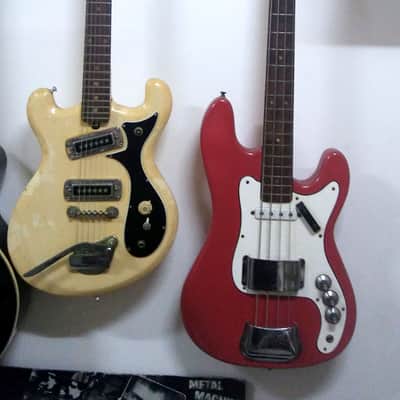 Vox Symphonic Bass made in ENGLAND 1960s Red image 3