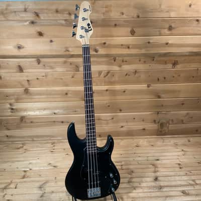 ESP LTD AP-204 4-String Electric Bass Guitar - Black Satin image 2