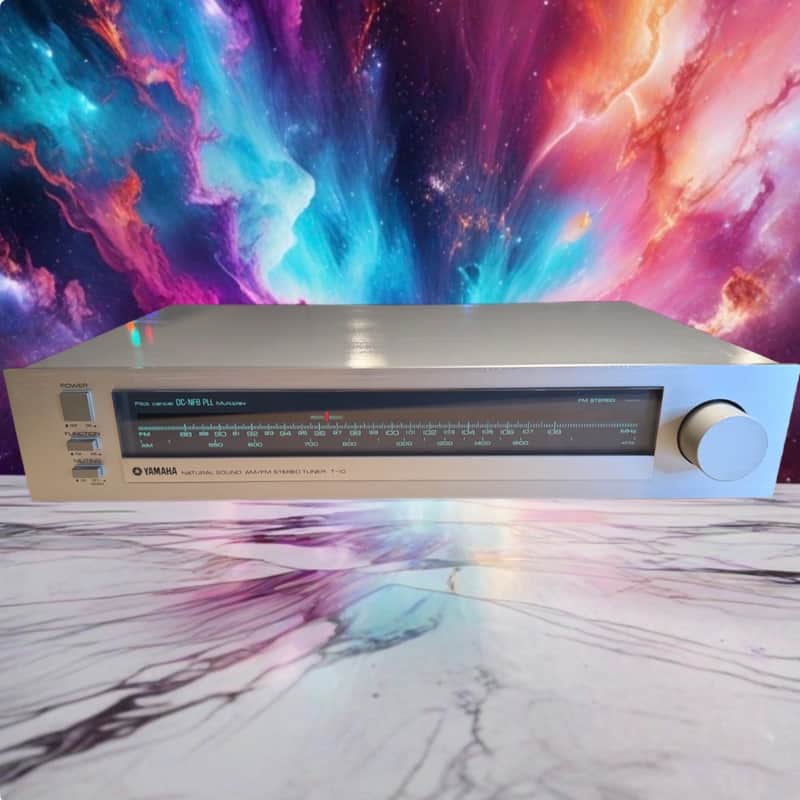 Vintage 1980s Yamaha T-10 AM/FM Analog Stereo Tuner Silver JAPAN Serviced Rare🎶 image 1
