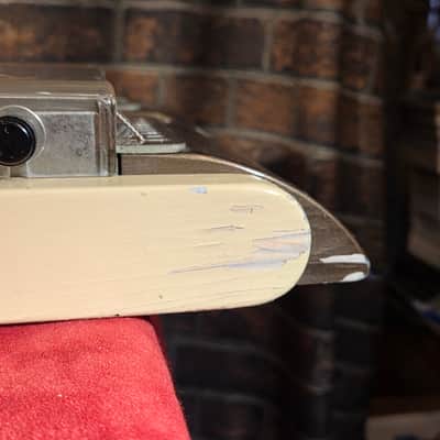 Vintage 1950s National Grand Console Double Neck Lap Steel Guitar White/Black w/ OHSC image 10
