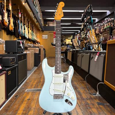 Fender American Vintage II 1965 Stratocaster Electric Guitar Sonic Blue w/Hard Case image 4