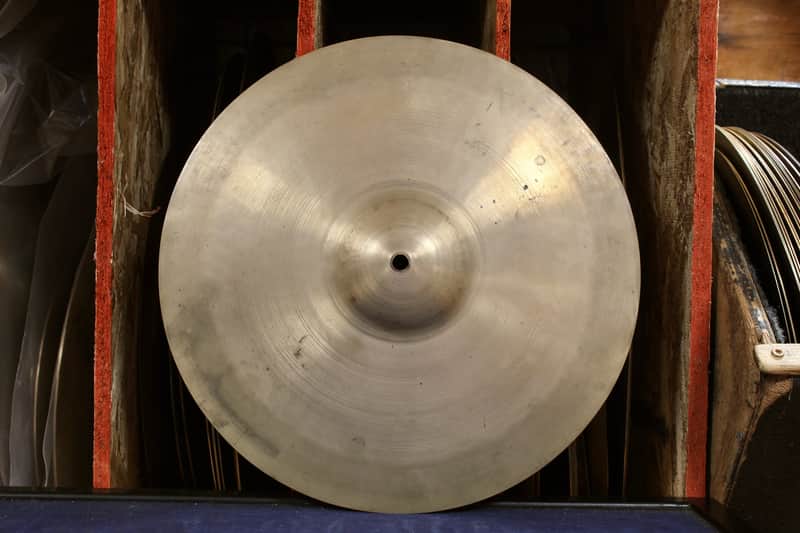 1930-40s A. Zildjian 13 3/4" First Stamp Cymbal 500g image 1