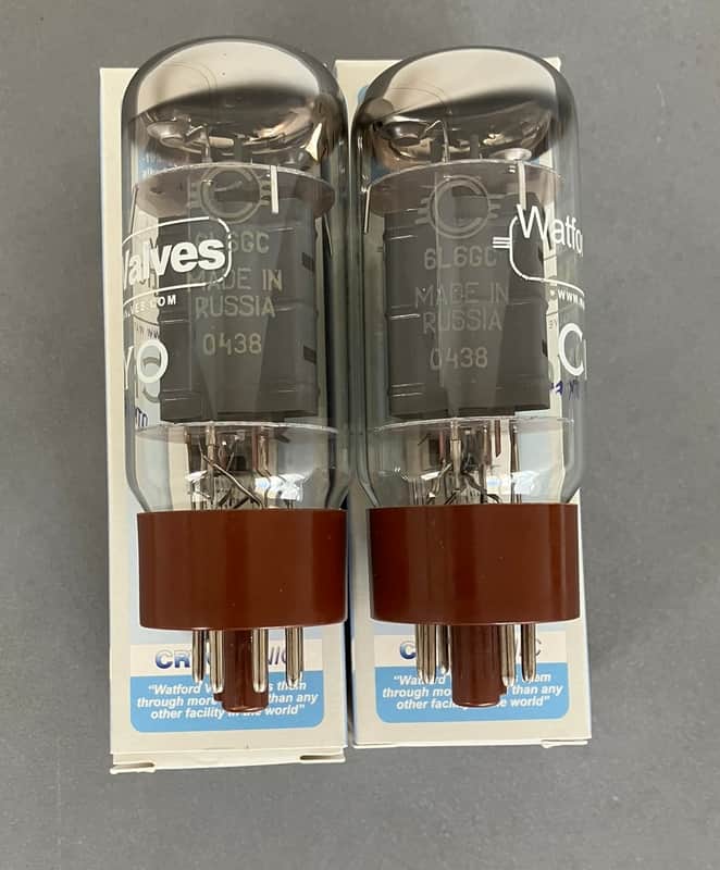 Svetlana 6L6GC Winged C Cryo Power Tubes - Matched Pair Tubes (2) image 1
