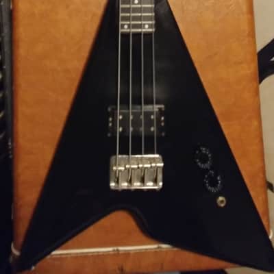 Kramer Aluminium Neck V Bass Late 70's Black image 2
