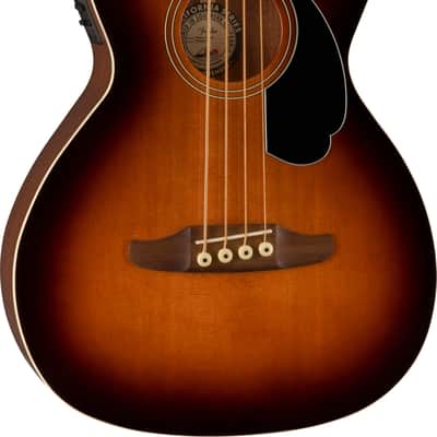 Fender Kingman Short-Scale Acoustic-Electric Bass Guitar, Shaded Edge Burst image 1