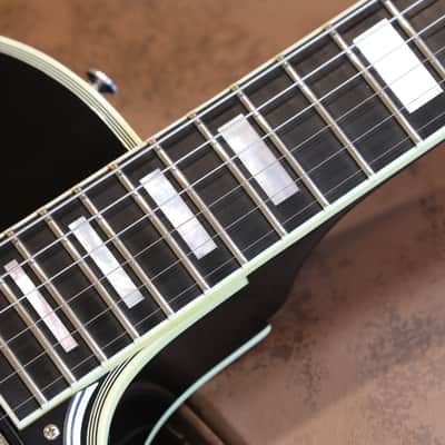2009 Gibson Custom Shop 1968 Historic Reissue Les Paul Custom Electric Guitar Black Ebony + COA OHSC image 11