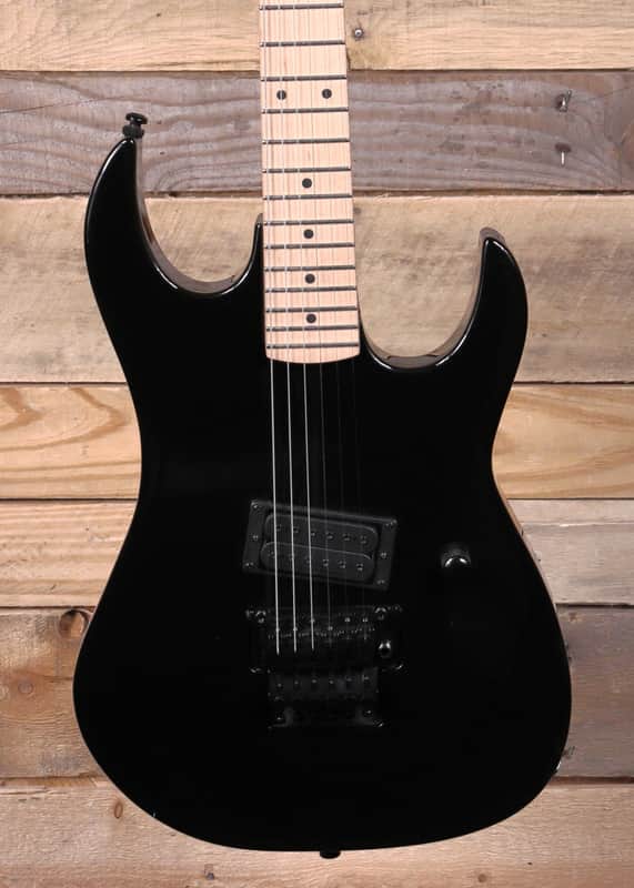 BC Rich Gunslinger Retro II Electric Guitar Black w/ Floyd Rose image 1