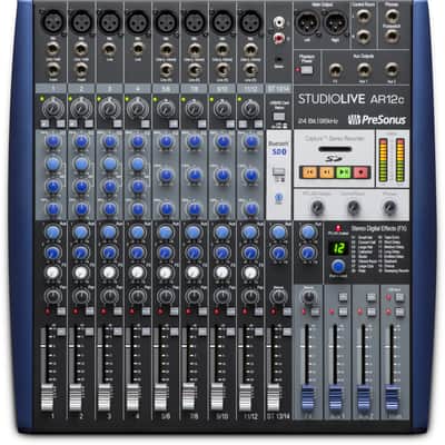 PreSonus STUDIOLIVE-AR12C 12-Channel Analog Mixer with USB-C and SD Recorder image 2