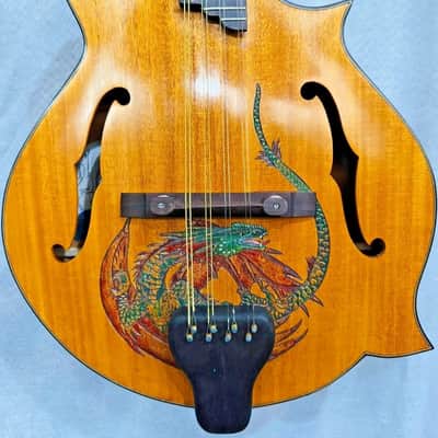 Blueberry Handmade Mandolin Dragon Motif image 12
