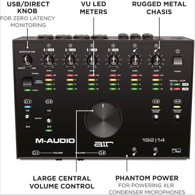 M-Audio AIR 192|14 USB Audio/MIDI Interface image 3