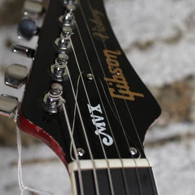1981 Gibson Victory X MV-10 with Stopbar Tailpiece Candy Apple Red w/ Mods & Hard Case image 7
