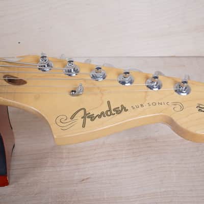 Fender Subsonic Baritone Stratocaster HSS 2000 Black 27" Scale w/ OHSC image 4