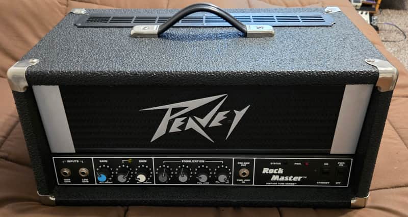 Peavey Rock Master Vintage Tube Series 120-Watt Guitar Head 1980s - Black - Recent recap! image 1