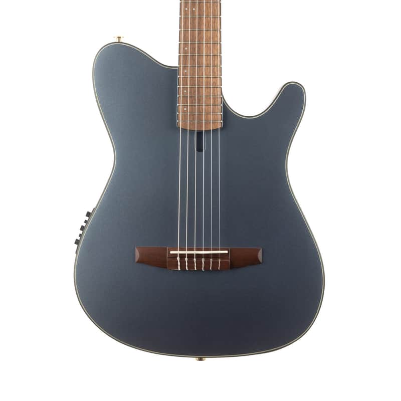 Ibanez FRH10N Thinline Nylon Acoustic Electric - Indigo Blue Metallic Flat image 1