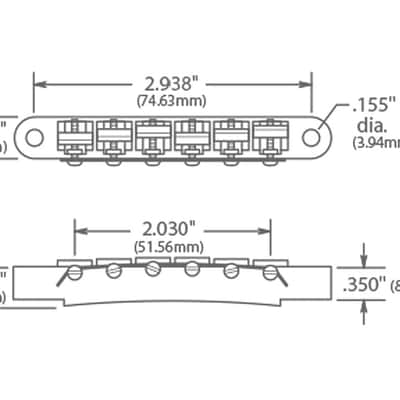 GIBSON ABR-1 tune-o-matic bridge (N) image 3