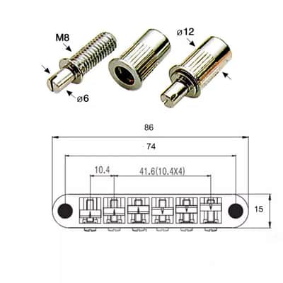 Piezo Tune-O-Matic - Chrome image 4