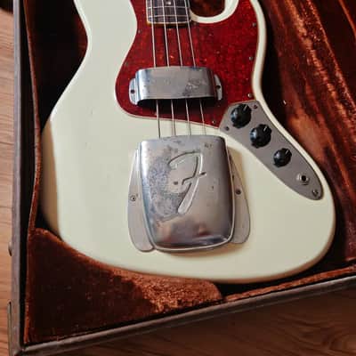 1966 Fender Jazz Bass - Olympic White image 3