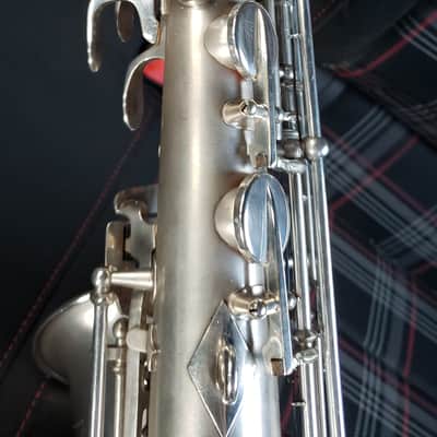 ultra-RARE silver Martin Handcraft Committee I pro alto sax overhauled art-deco city skyline search lights edition aka Mars attacks Earth image 10